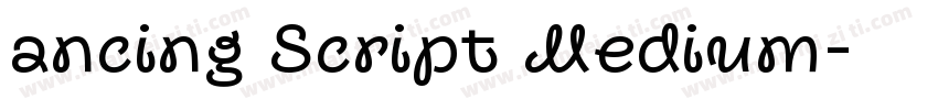 ancing Script Medium字体转换